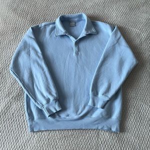 TNA cozy boyfriend collared sweatshirt